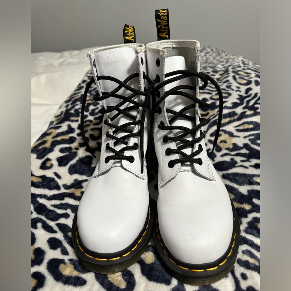 White Dr. Martens. Size 9.
